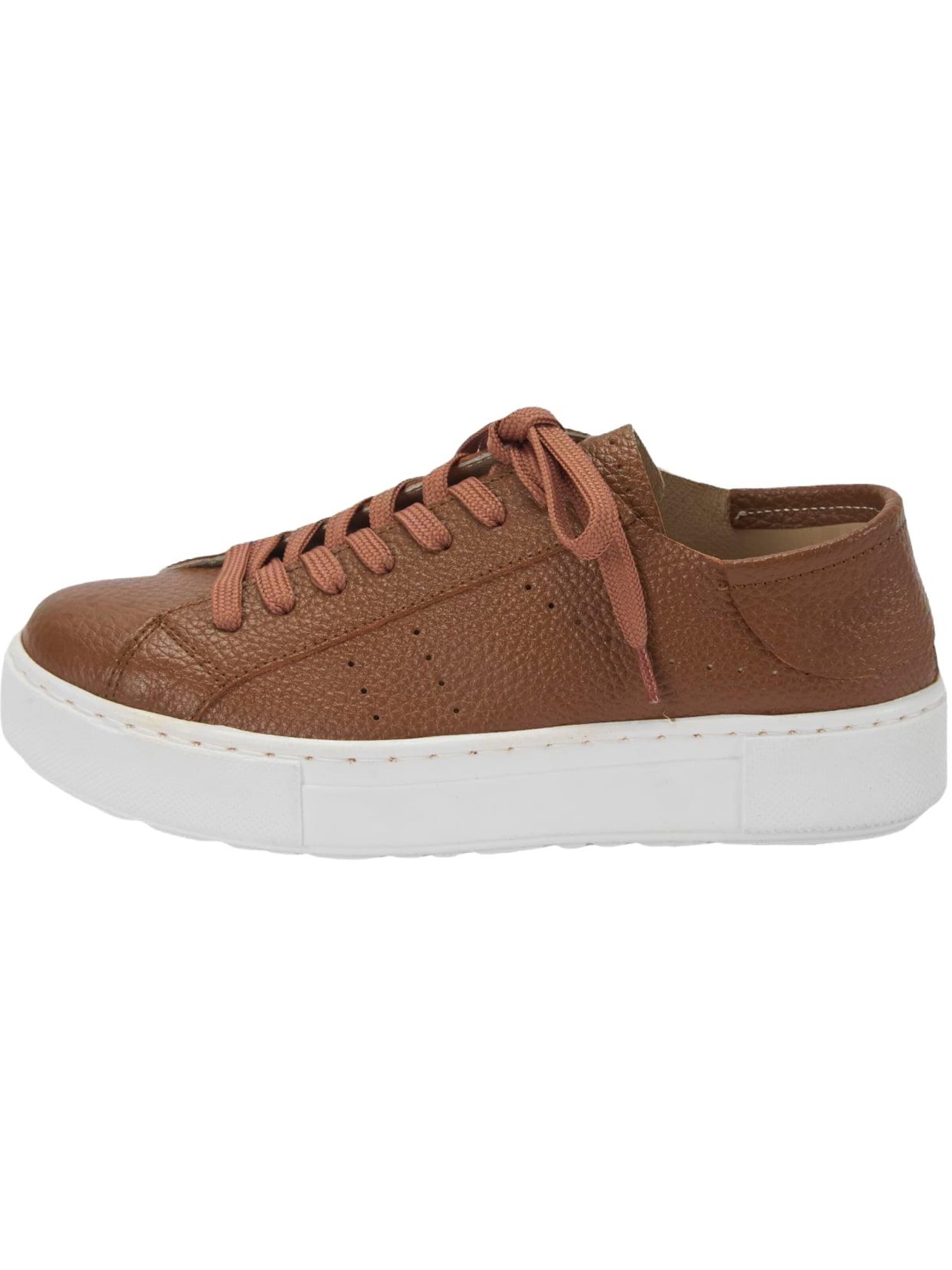 Desa Classic Flats 'Trainer' in Brown