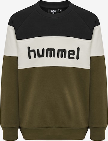 Hummel Sweatshirt in Groen: voorkant