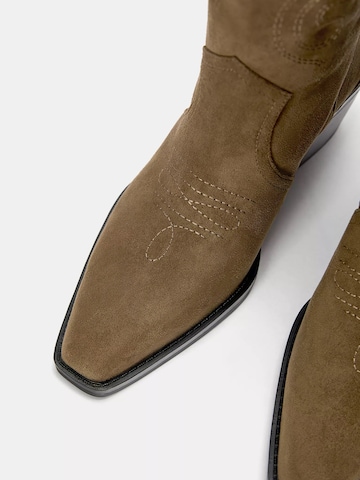 Pull&Bear Comwboystøvler i brun