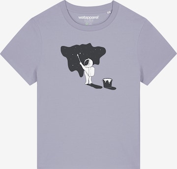 Maglietta ' Painting space ' di Watapparel in lilla: frontale