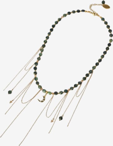 THE GEM STORIES JEWELRY Ketju 'Lunar Glow Labradorite Statement Necklace' värissä vihreä: etupuoli