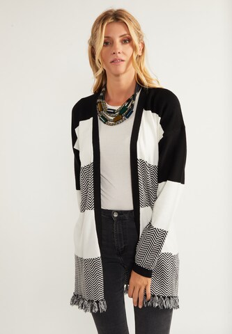 usha FESTIVAL Knit Cardigan in Black