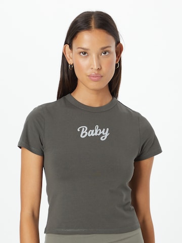 T-shirt Cotton On en gris : devant