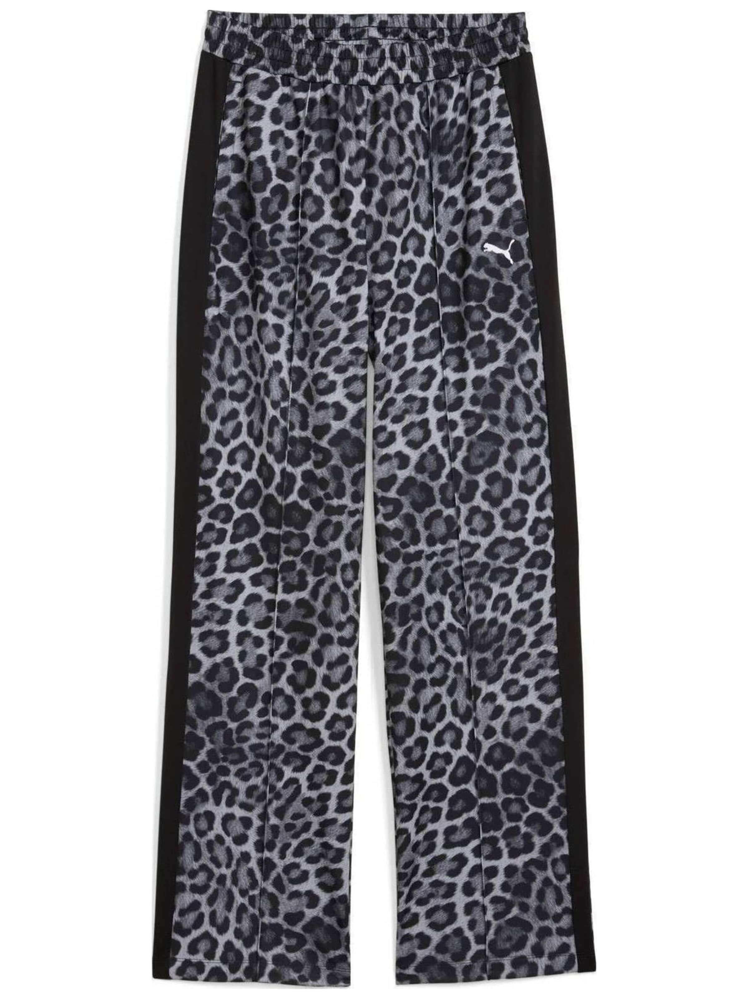 PUMA Regular Sporthose 'Puma T7 Leo Luxe Aop Straight Pants'‌‌‌‌‌‌‌‌‌‌ in Grau