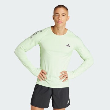 T-Shirt fonctionnel 'Adizero' ADIDAS PERFORMANCE en vert : devant