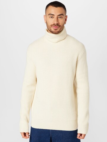 Pullover 'Eddie' di Les Deux in beige: frontale