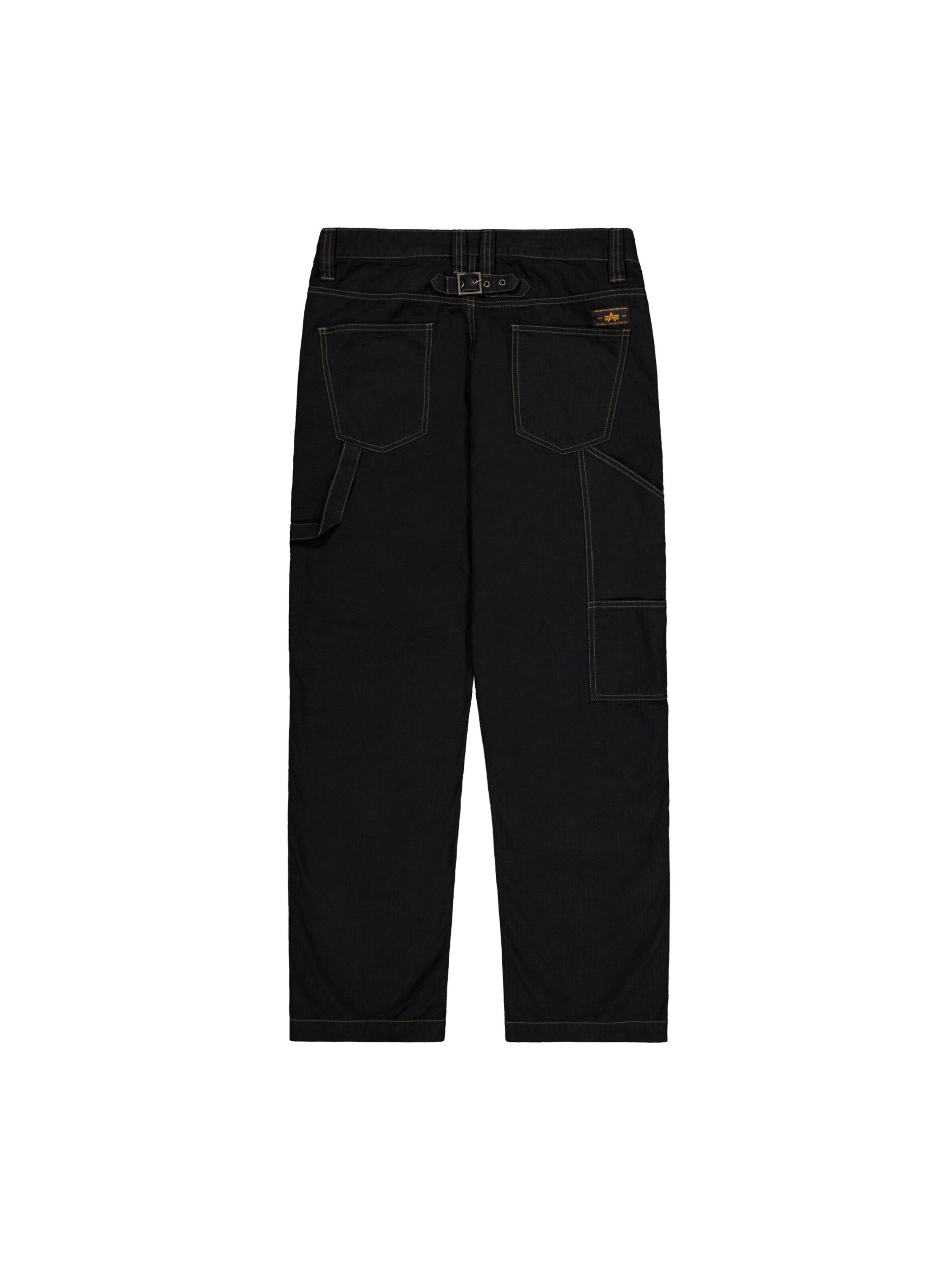 ALPHA INDUSTRIES Loosefit Cargojeans in Schwarz: Rückseite