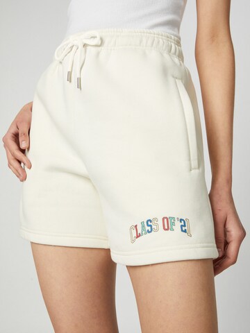 ABOUT YOU Limited Regular Trousers 'Gwen' in White