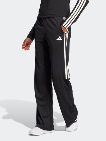 ADIDAS SPORTSWEAR Szeroka nogawka Spodnie sportowe w kolorze czarny: przód
