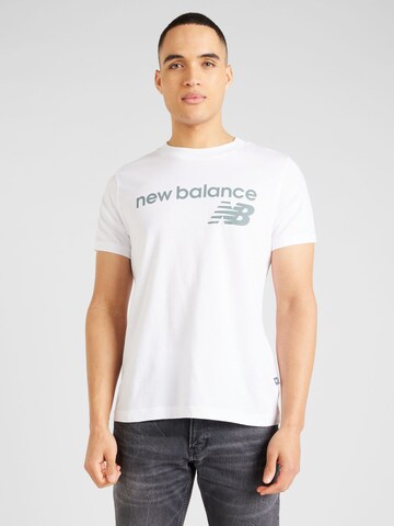 new balance Shirt in Wit: voorkant