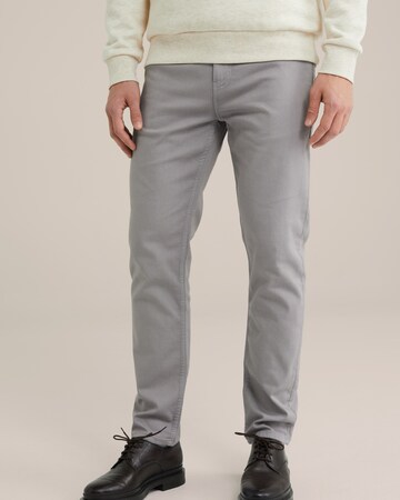 WE Fashion Slimfit Jeans in Grau: Vorderseite