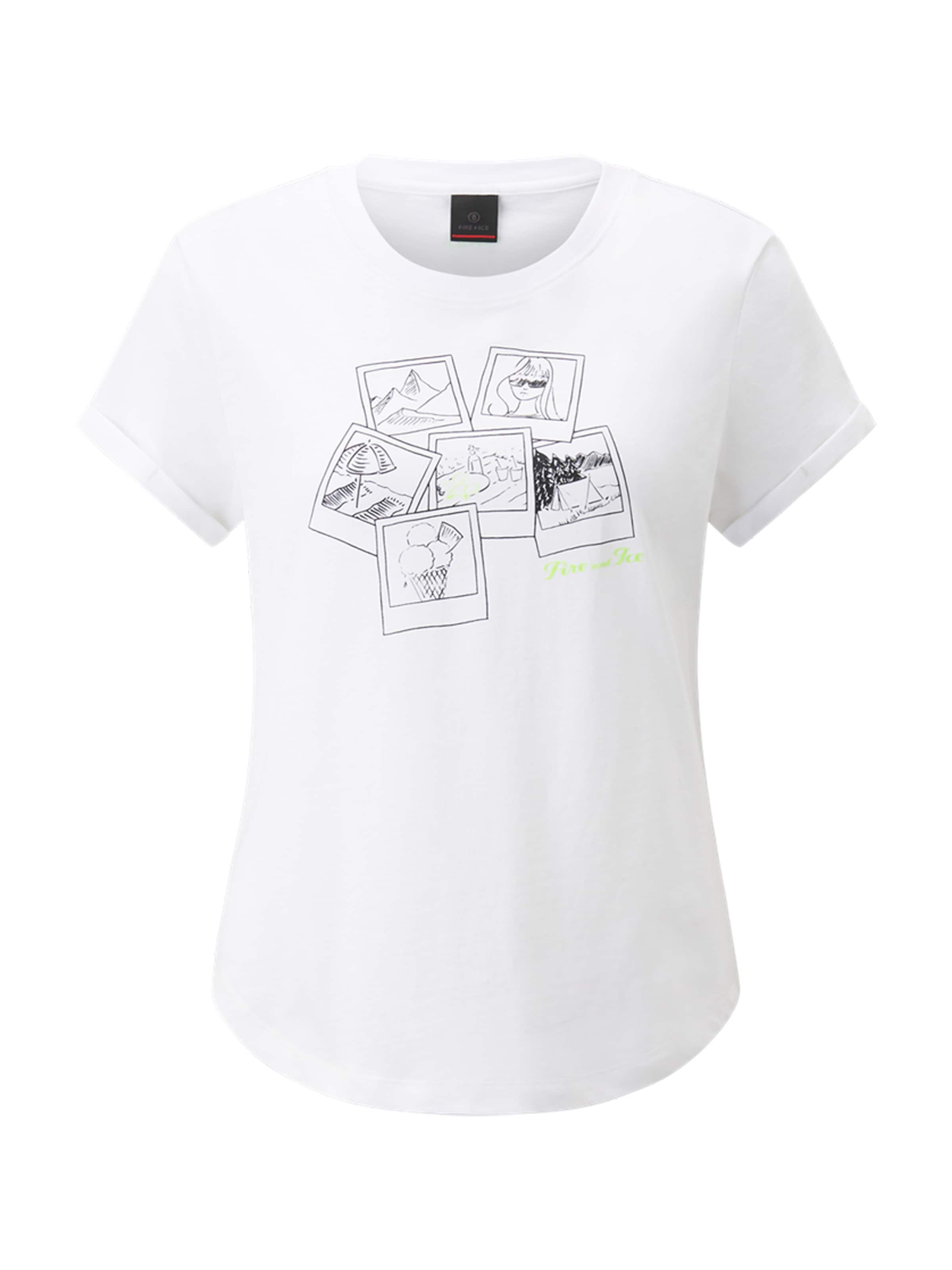 T-shirt fonctionnel 'DEBRA4' Bogner Fire + Ice en blanc : devant