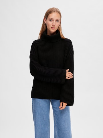 SELECTED FEMME Sweater 'SEFIKA' in Black: front