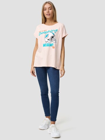 Recovered Shirt 'Miami Dolphins' in Pink