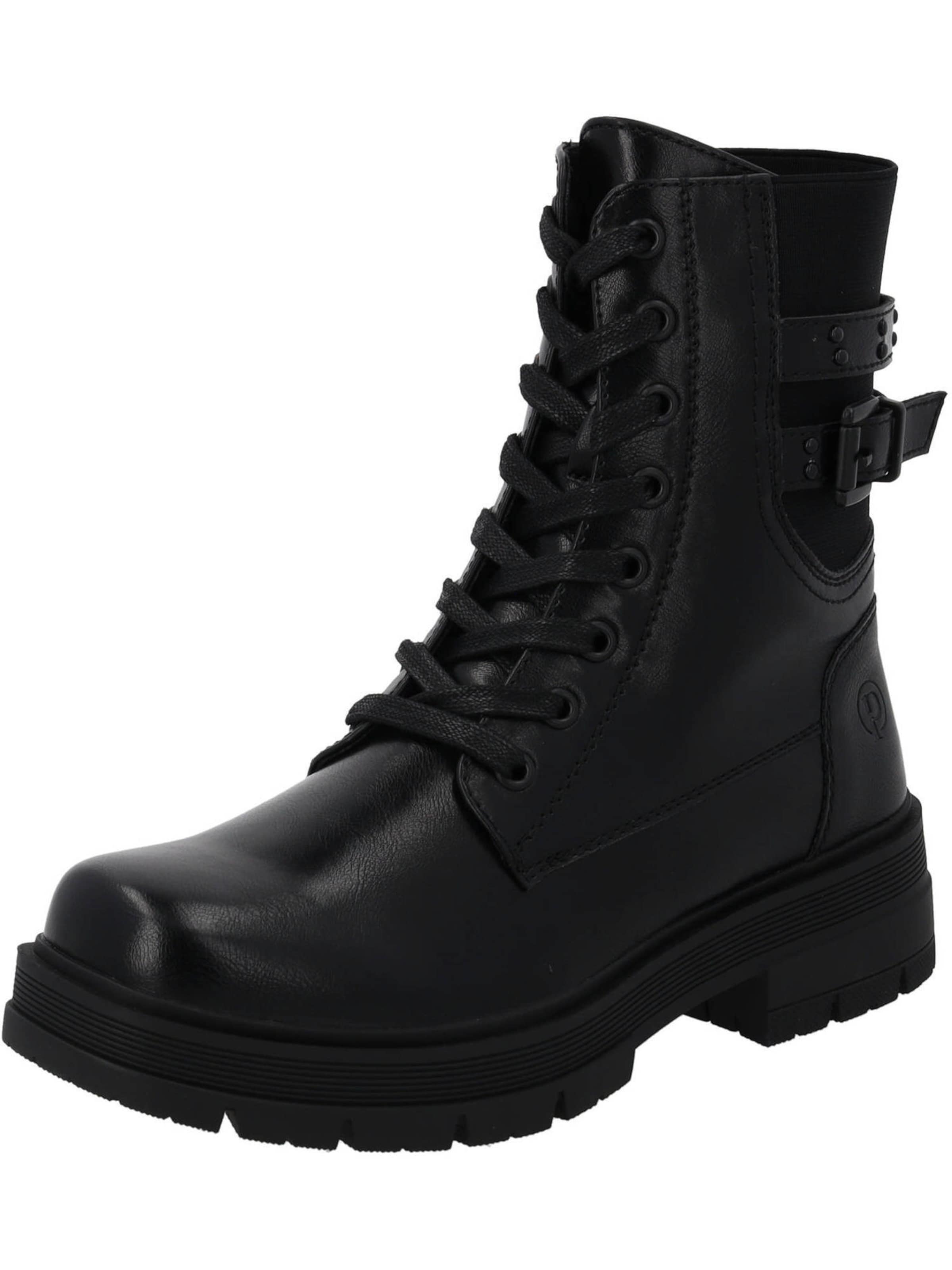 Palado Сапоги на шнуровке 'Syllia' в Черный: спереди