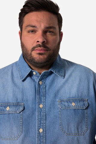 John F. Gee Regular fit Button Up Shirt in Blue
