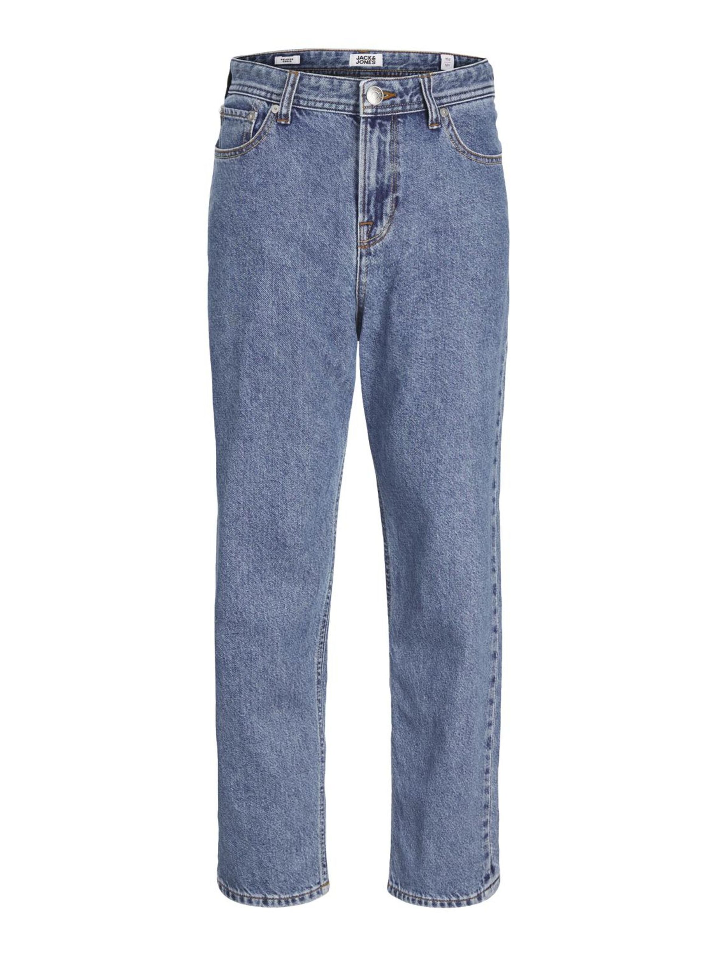 Jack & Jones Junior Loosefit Jeans 'JJIChris JJOriginal SQ 735' i blå: forside