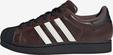 ADIDAS ORIGINALSNiske tenisice 'Superstar II' - smeđa boja: prednji dio