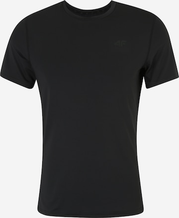 4F - Camiseta funcional en negro: frente