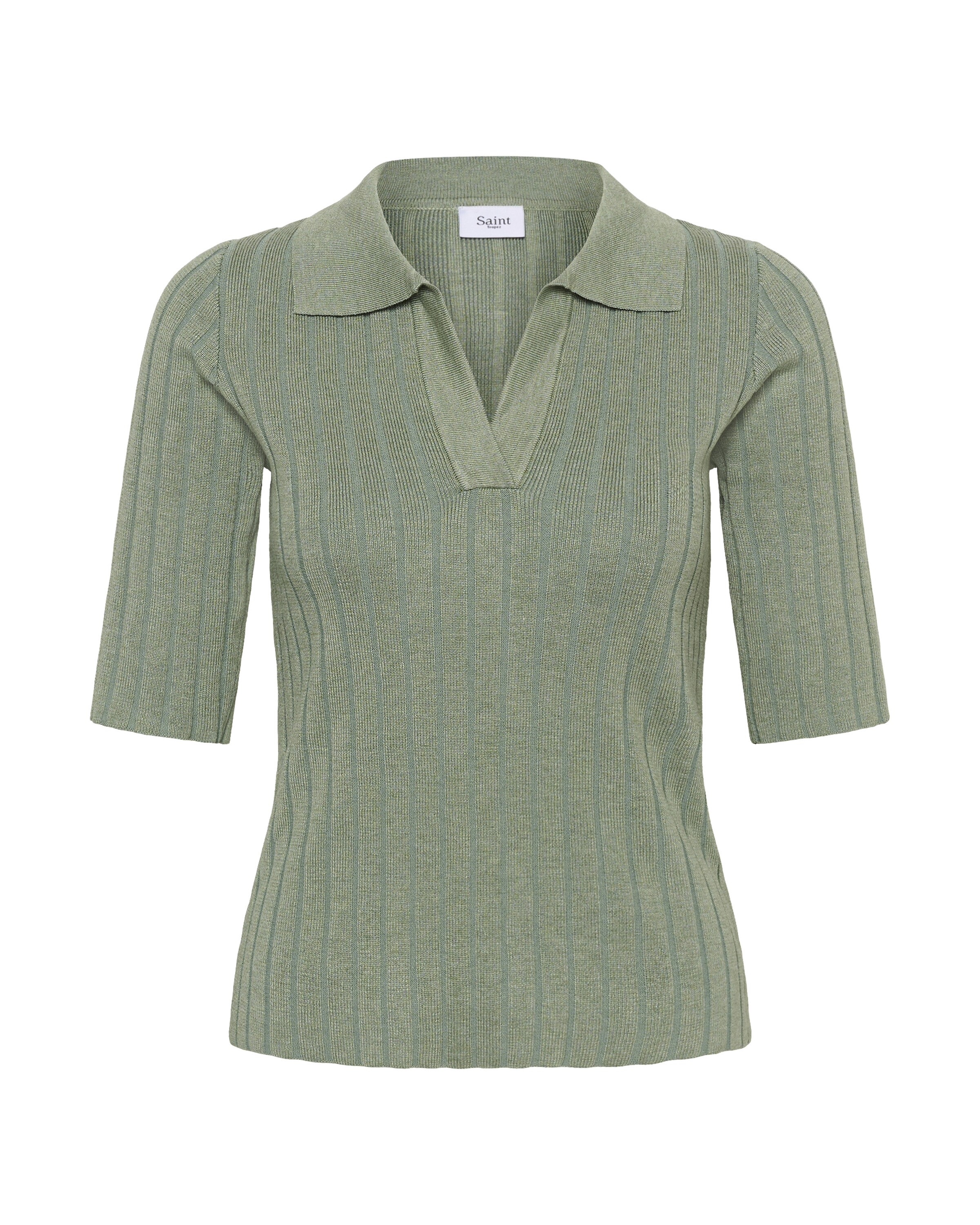 SAINT TROPEZ Sweater 'Juanna' in Green: front