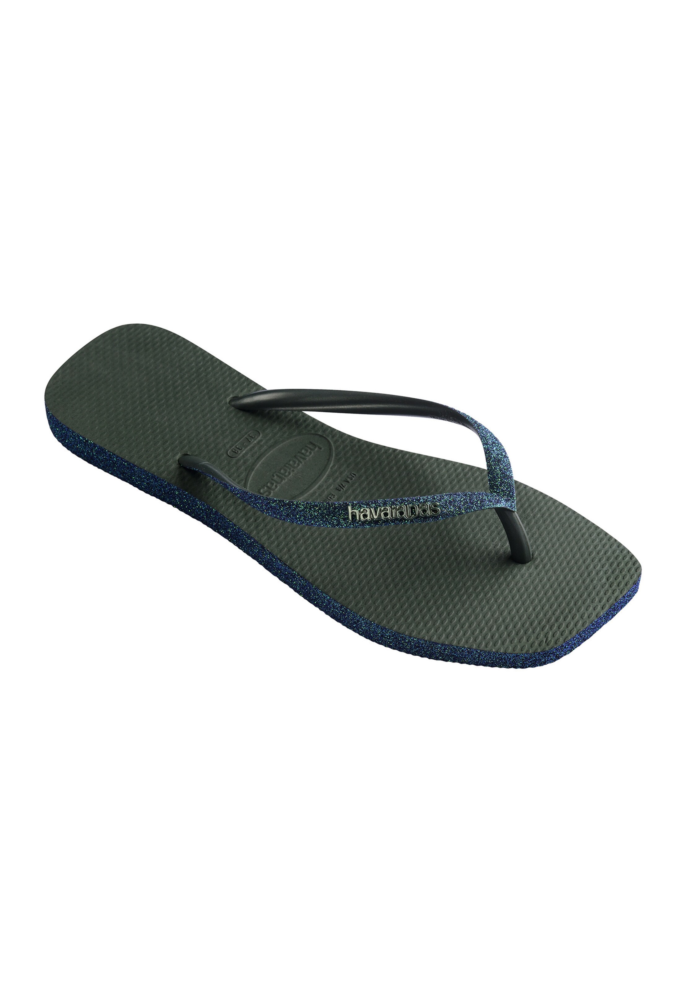 HAVAIANAS Žabky 'Slim Square Sparkle' – zelená