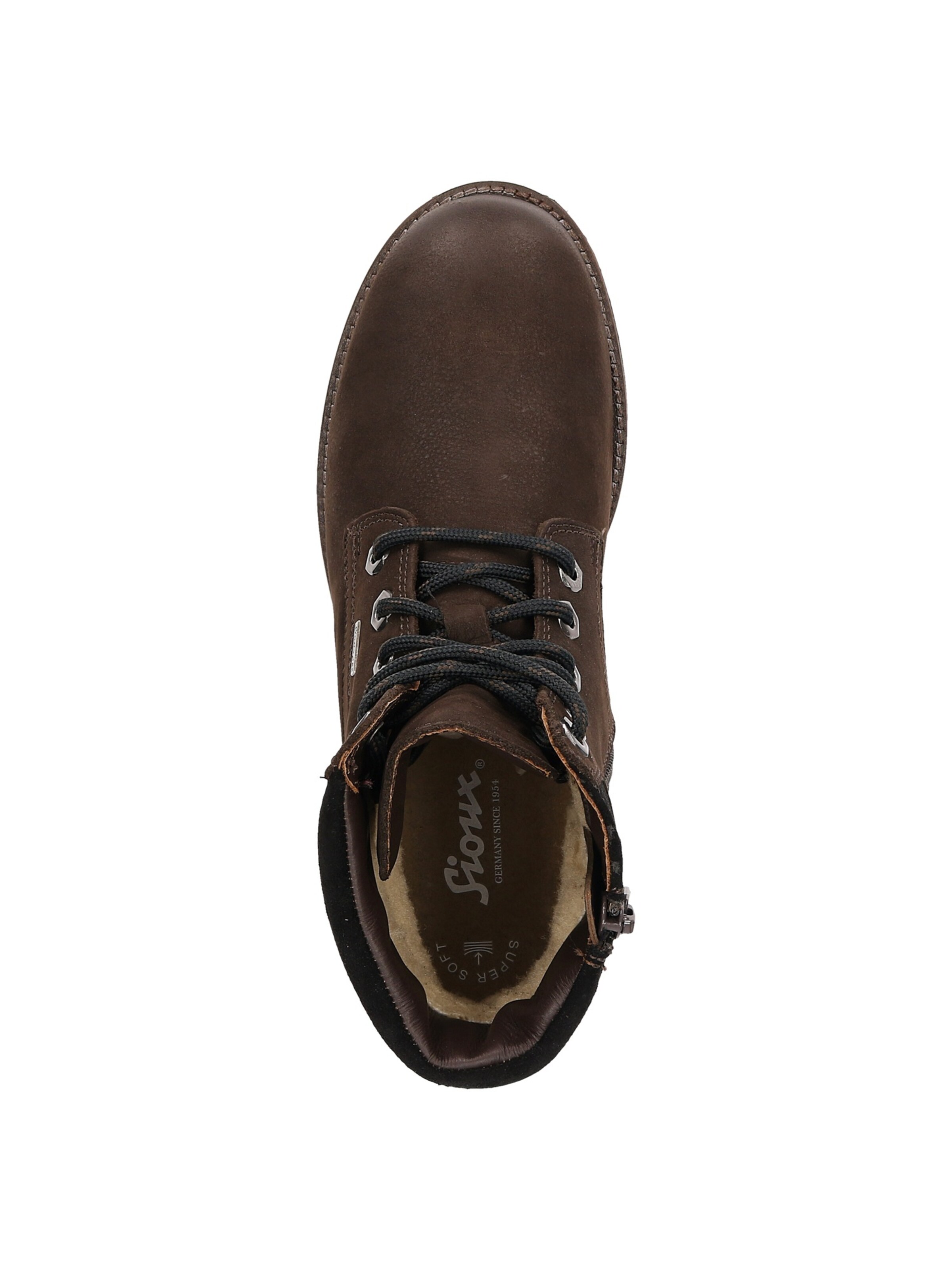 SIOUX Lace-Up Ankle Boots 'Elmiana' in Brown