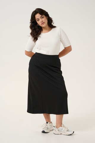 KAFFE CURVE Rok 'KC Frey' in Zwart