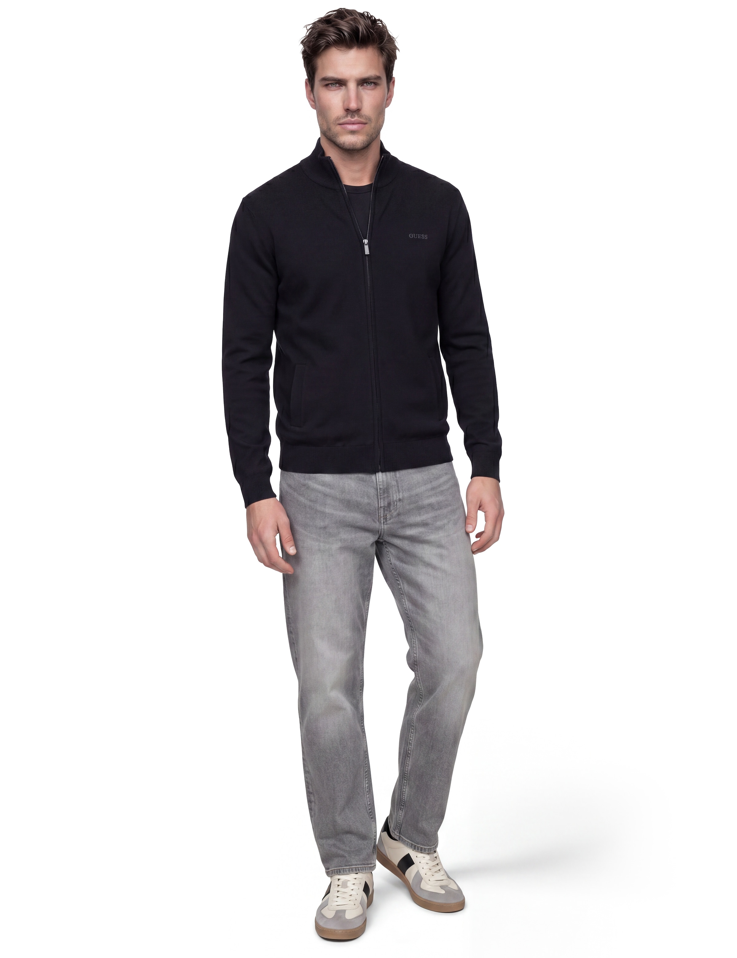 GUESS Strickjacke in Schwarz