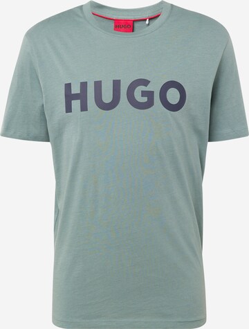 HUGO - Camisa 'Dulivio' em verde: frente