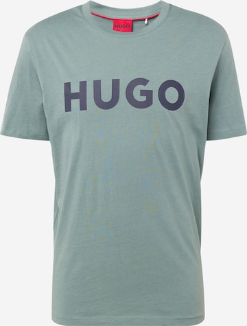 HUGO T-shirt 'Dulivio' i grön: framsida