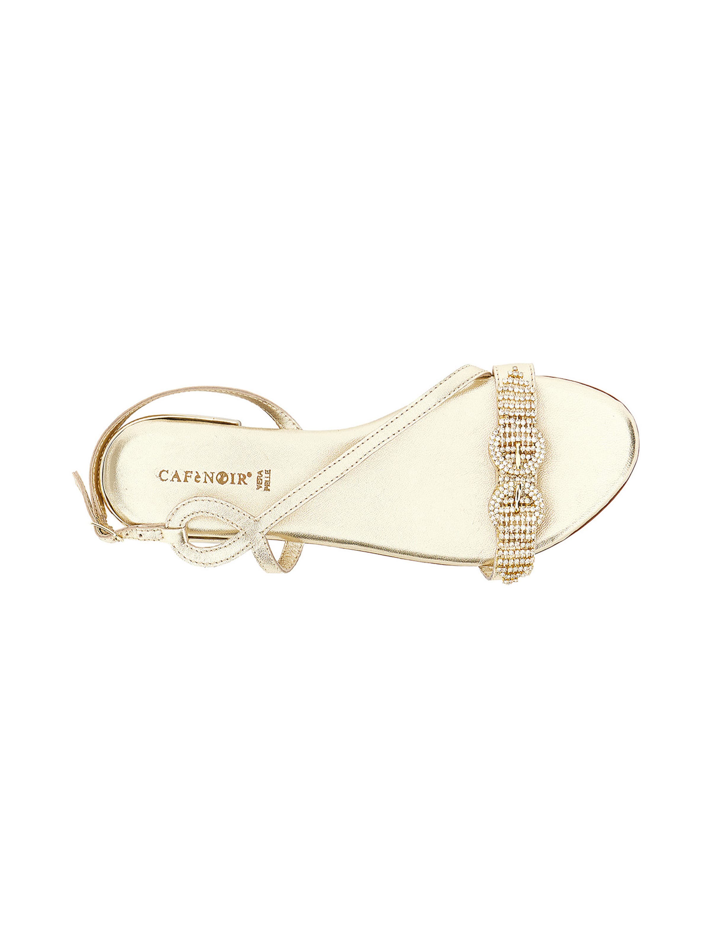 CAFè NOIR Sandalen met riem in Goud