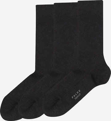 FALKE Socks 'Family' in Grey: front