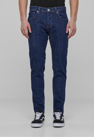 2Y Premium Slimfit Jeans in Blauw: voorkant