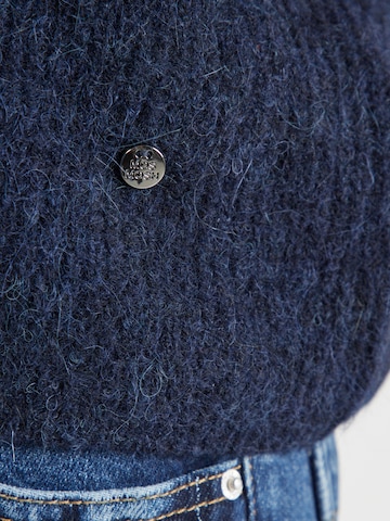 MOS MOSH Knitted Vest 'MMAlmine Thora' in Blue