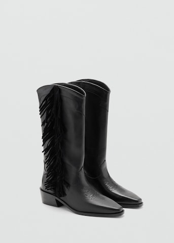 MANGO TEEN Cowboy Boots 'Cata' in Black