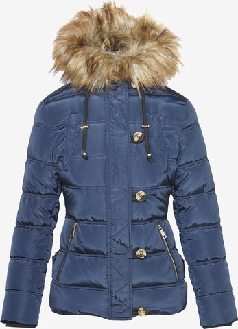 KOROSHI Winter Jacket in Blue: front