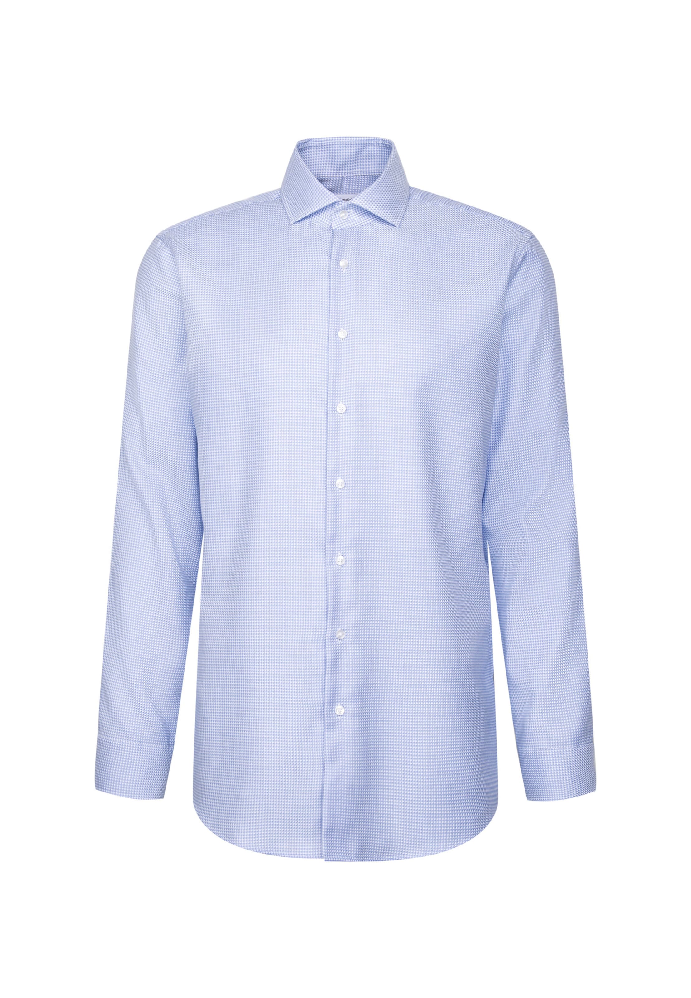 Coupe regular Chemise business SEIDENSTICKER en bleu : devant