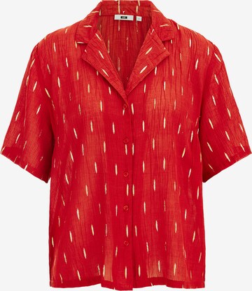 WE Fashion Blouse in Rood: voorkant