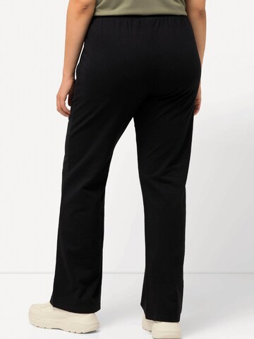 Ulla Popken Bootcut Broek in Zwart