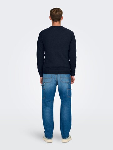Only & Sons Pulóver - kék