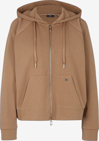 JOOP! Zip-Up Hoodie in Brown: front