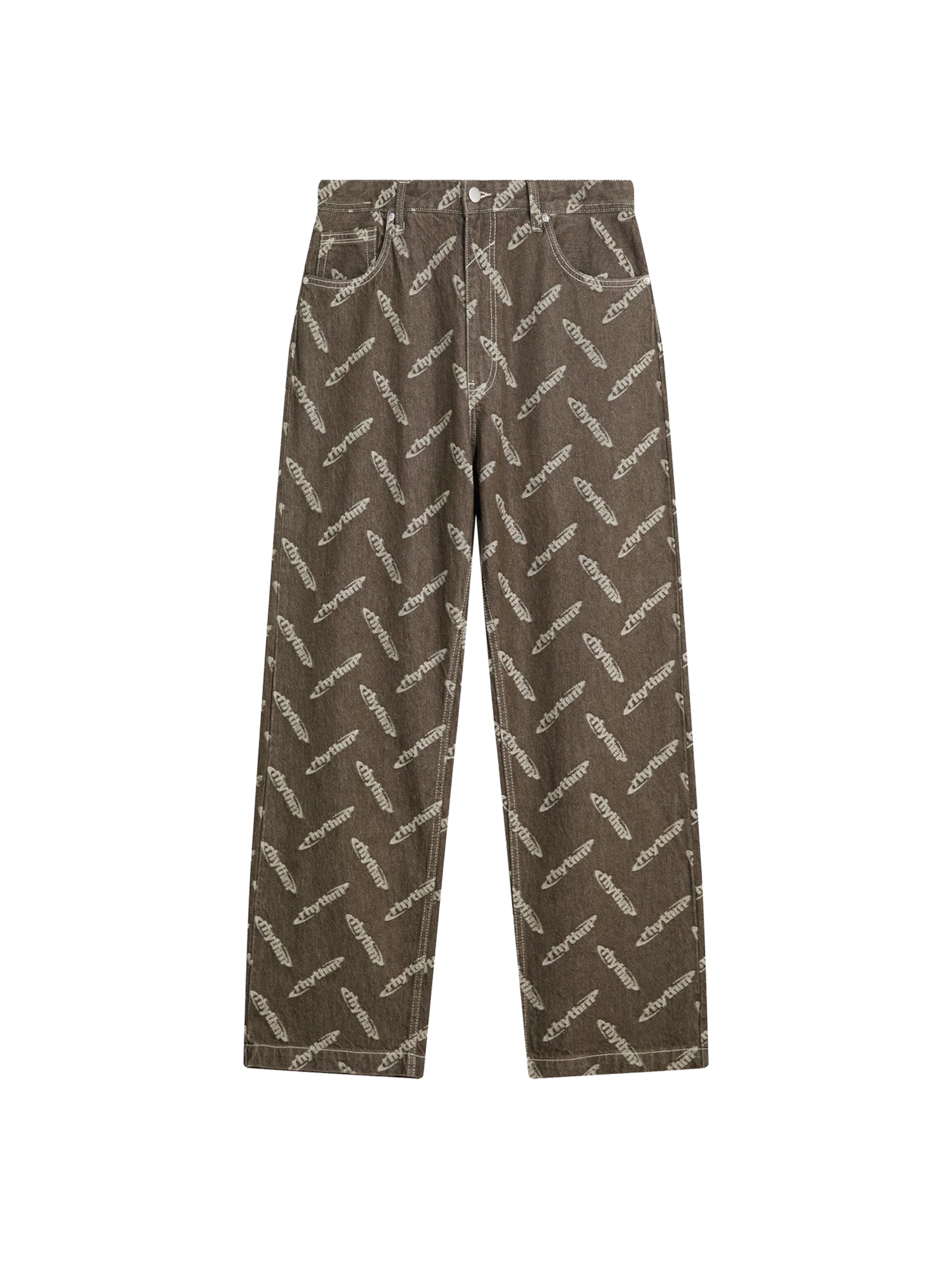 Baggy Jeans di Bershka in marrone: frontale