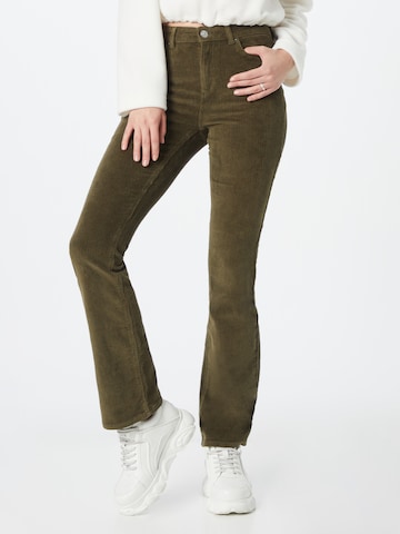 ONLY Flared Pants 'Mary' in Green: front