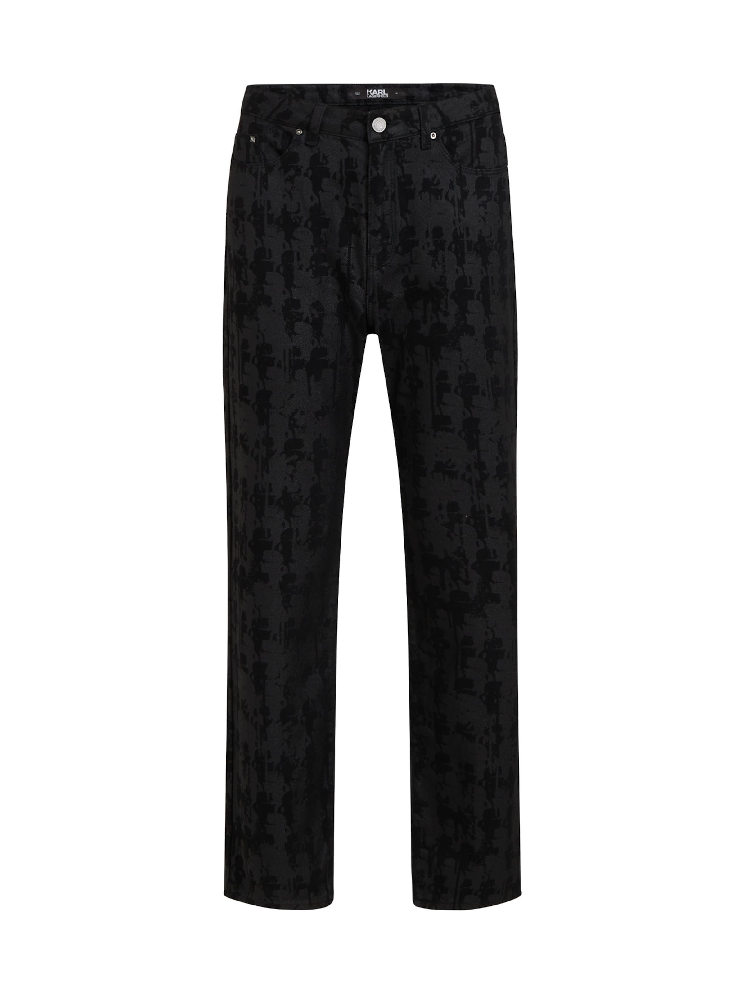 regular Jeans di Karl Lagerfeld in nero: frontale