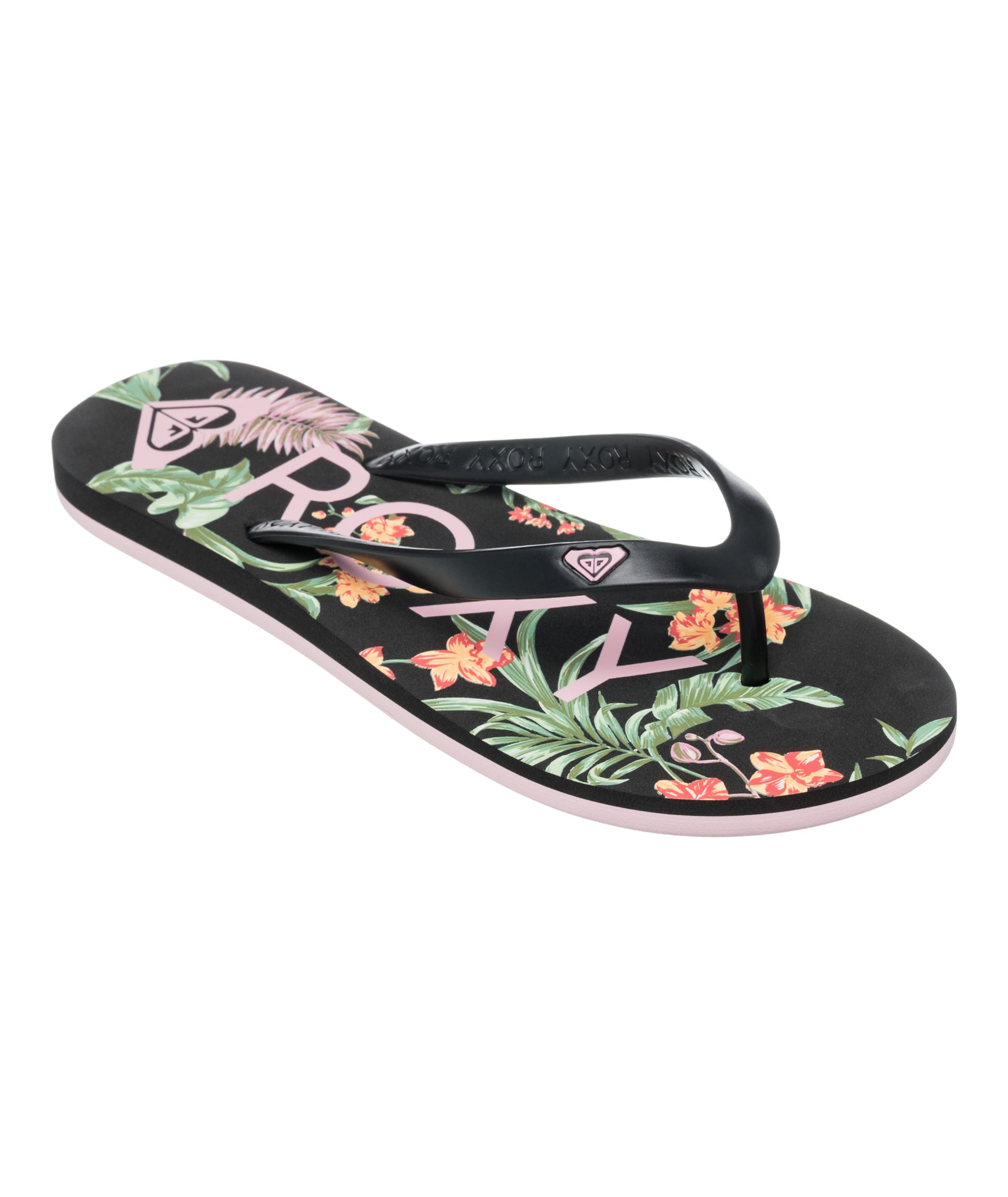 ROXY T-Bar Sandals 'Tahiti' in Black: front