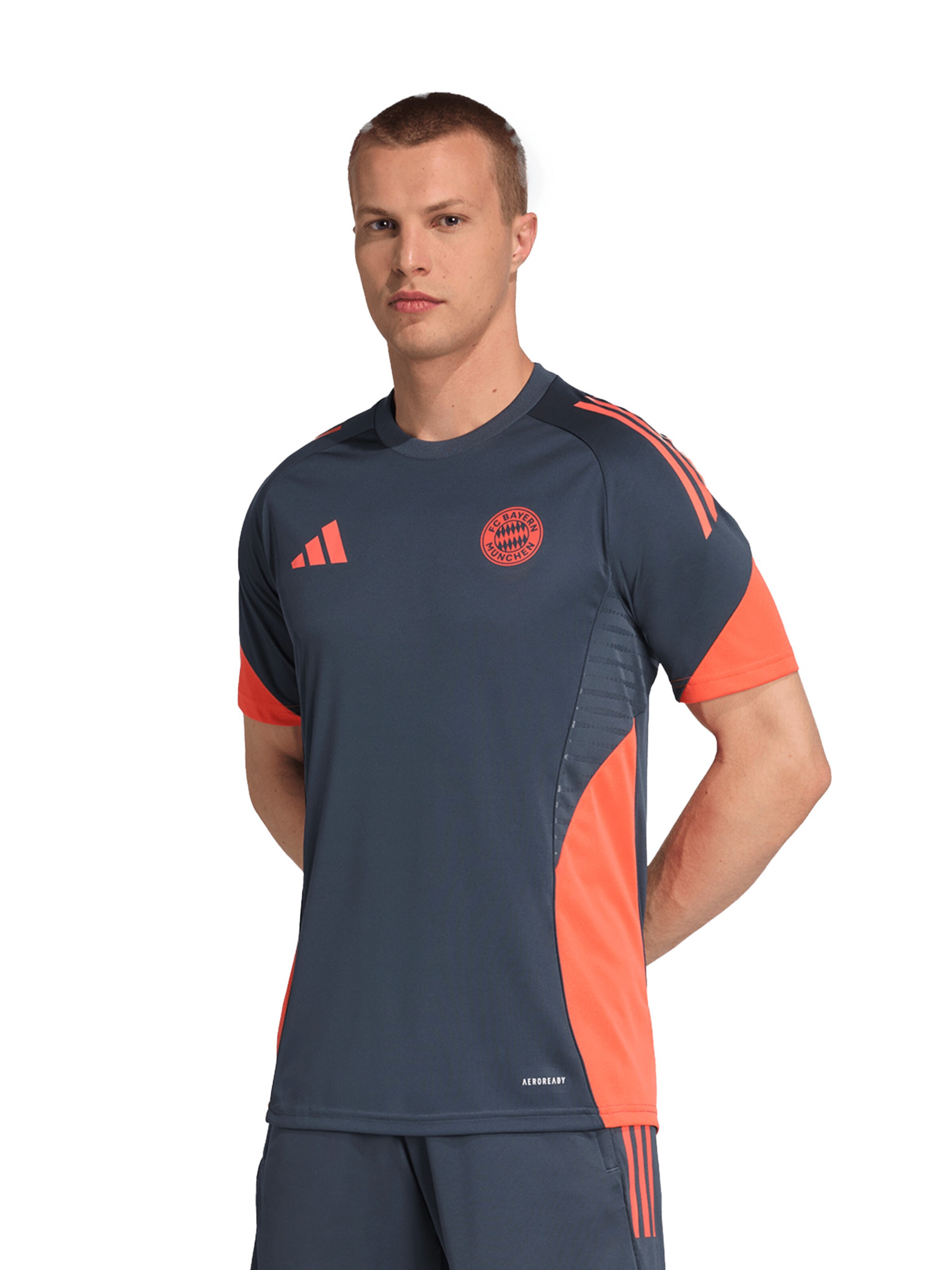 FC BAYERN MÜNCHEN Performance Shirt in Grey: front