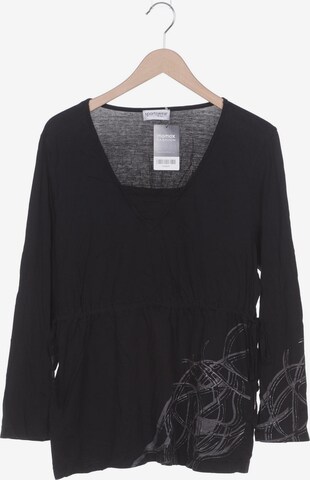 Ulla Popken Langarmshirt XL in Schwarz: predná strana