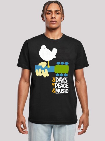 F4NT4STIC Shirt in Zwart: voorkant