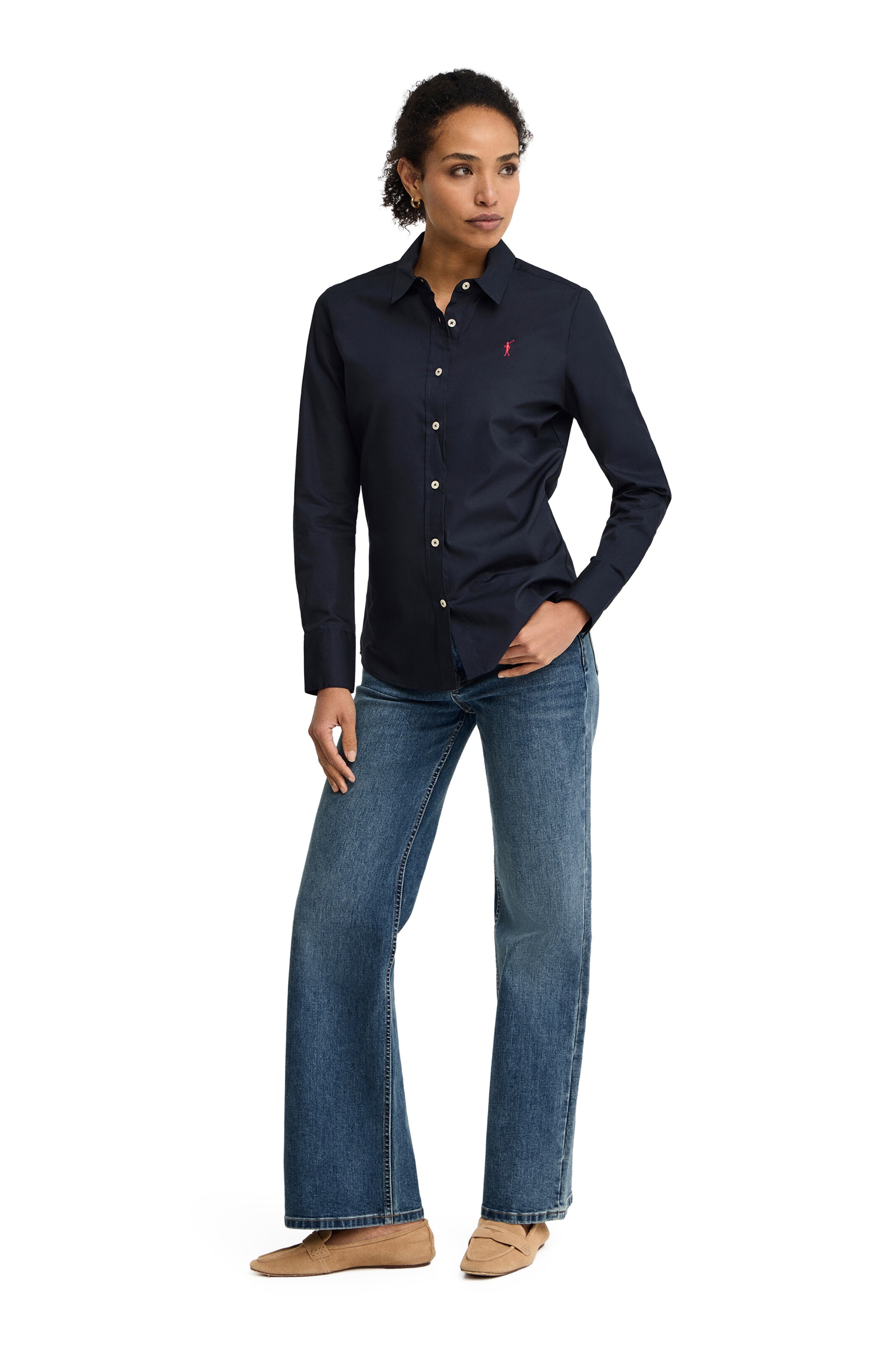 Polo Club Hemd 'Rigby' in Blau: Vorderseite