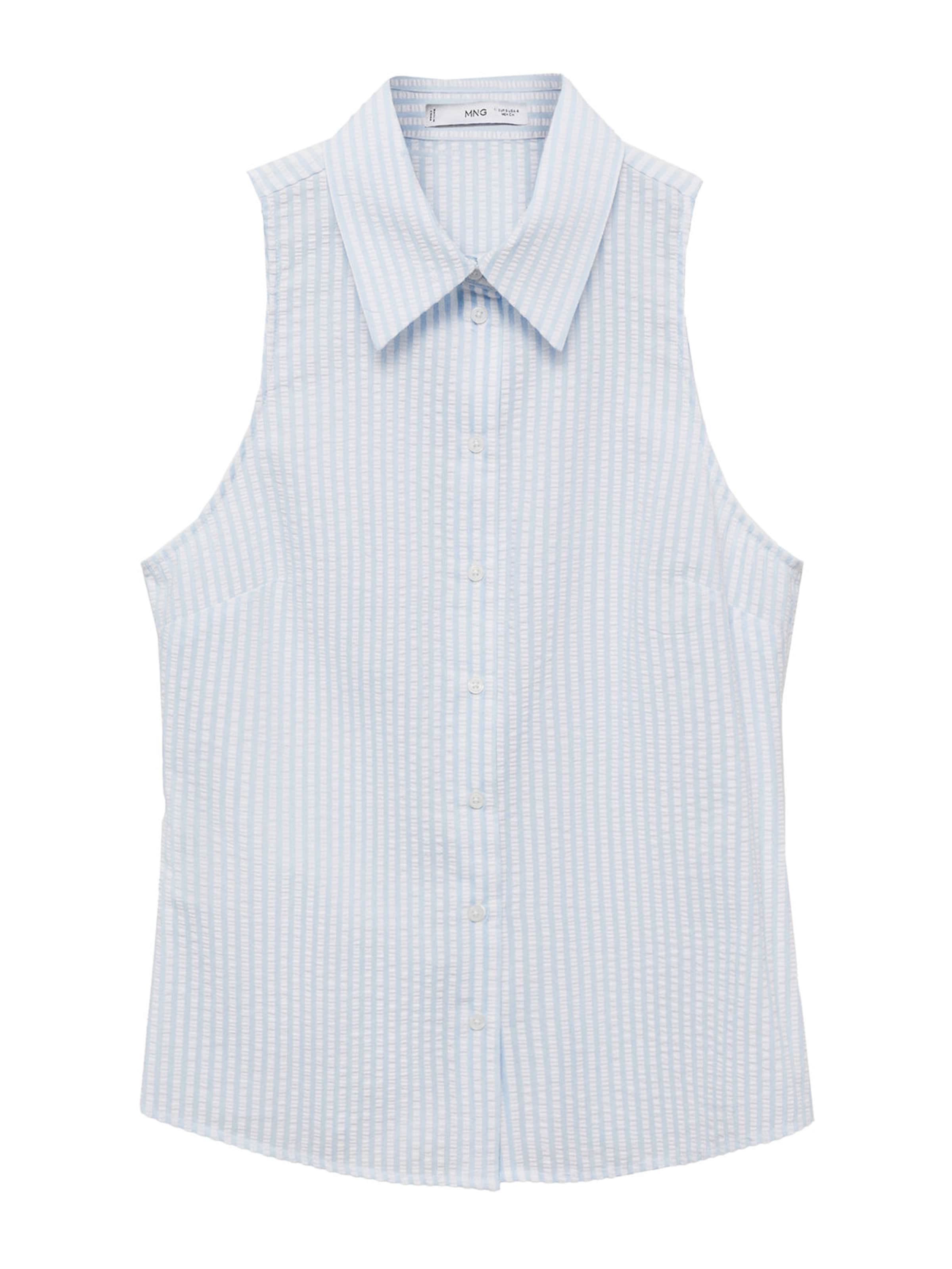 MANGO Bluzka 'PAULITA' w kolorze niebieski: przód